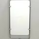 Rectangular Wall Mirror with Silver Glazed Metal Frame, Italy 1970s