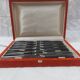 12 ebony handled knives, 1950