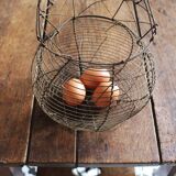 Wire basket salad eggs handle decorations