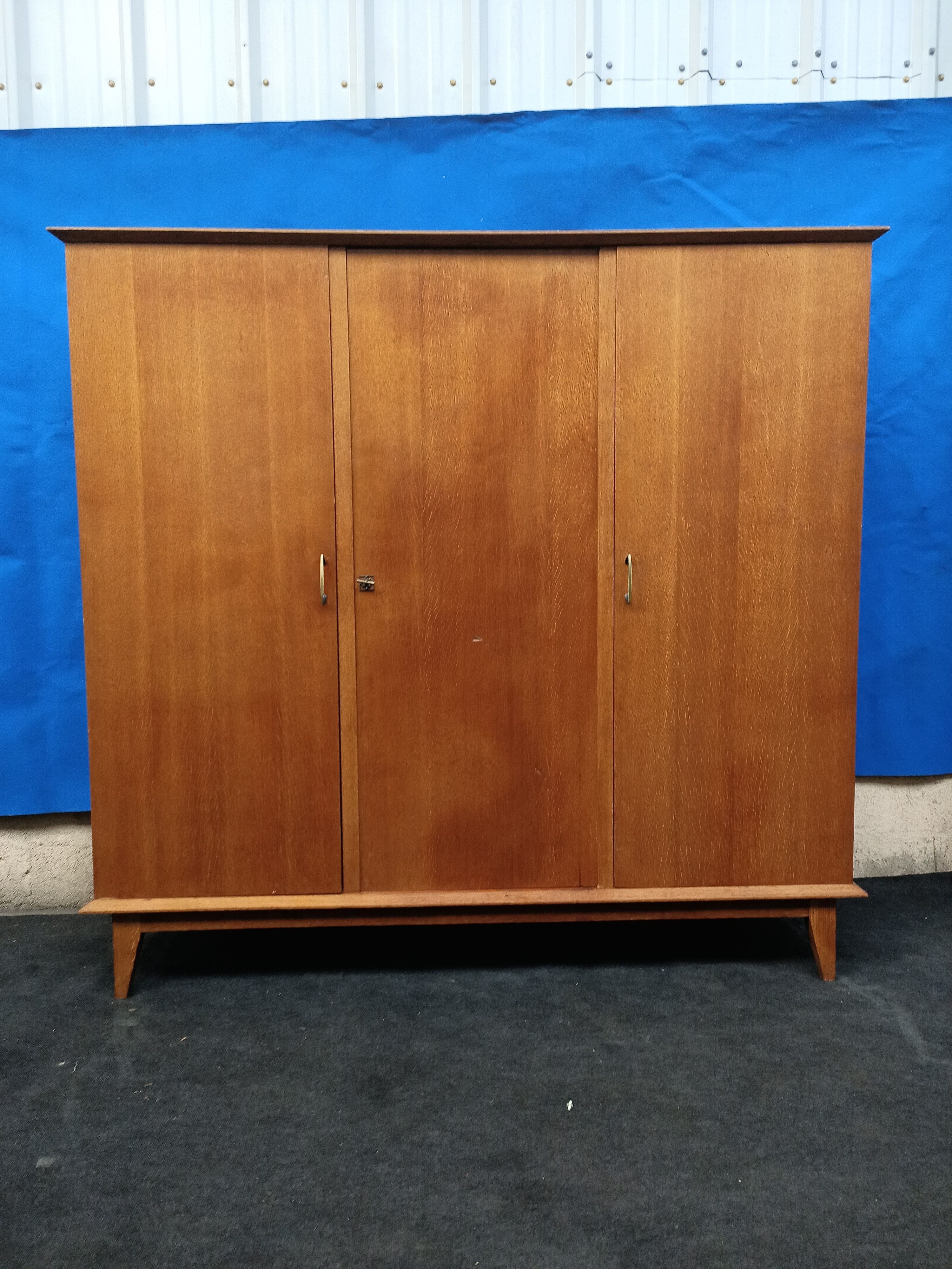 Vintage compass foot cabinet