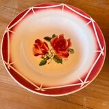 Set of 2 hollow plates Digoin & Sarreguemines model "Cibon"