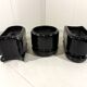 Luigi Colani set of 3 room dividing black planters 1970’s