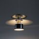 Vintage Danish black shell pendant lamp