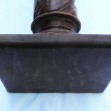 Column forming wooden harness painted faux marble Ep NIII