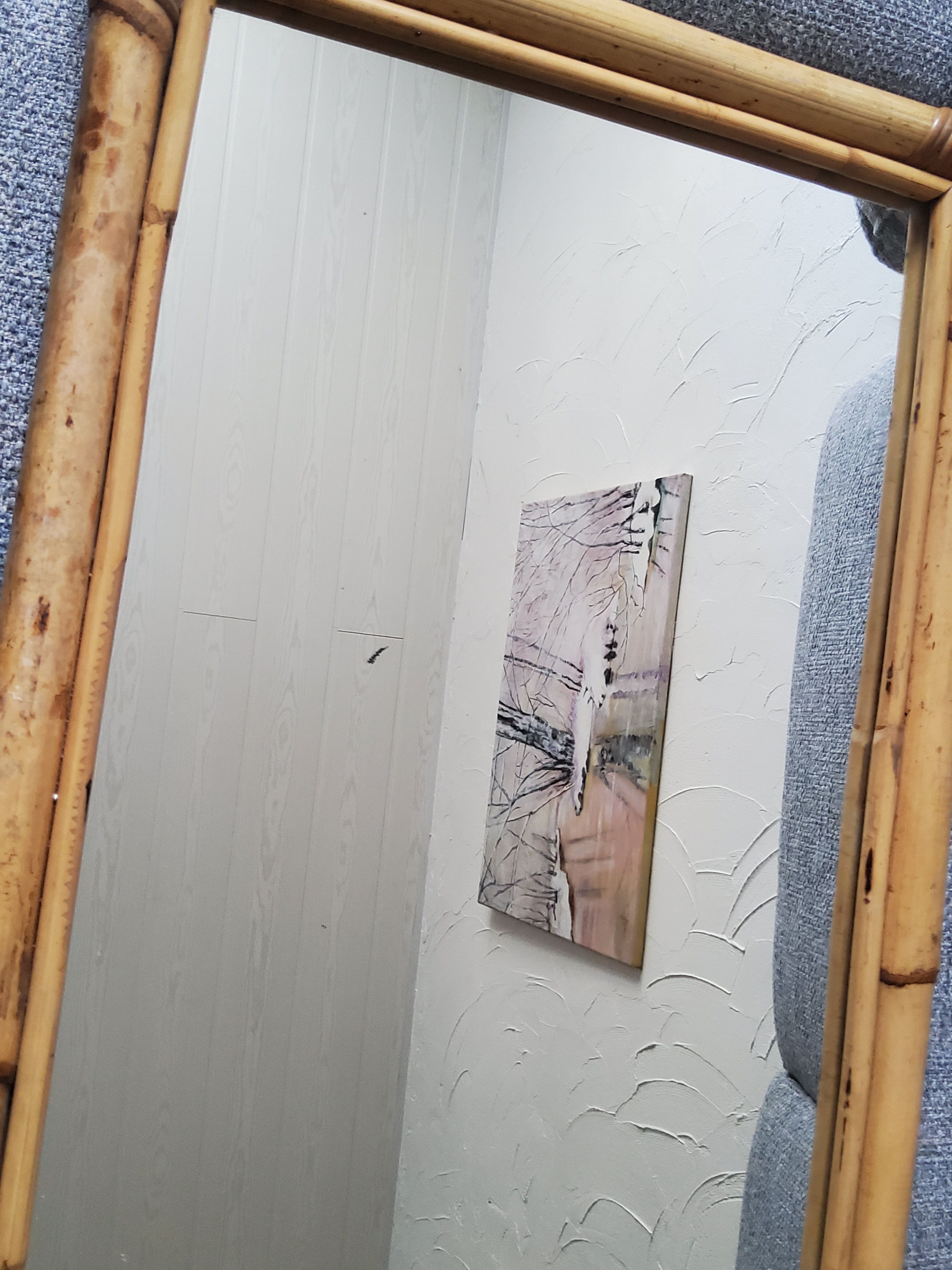 Bamboo mirror 49x68cm