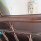 Support buffet bibus woven rattan 2 doors in caning - vintage 60s/70s