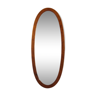 Miroir en teck 123 x 53 cm années 70