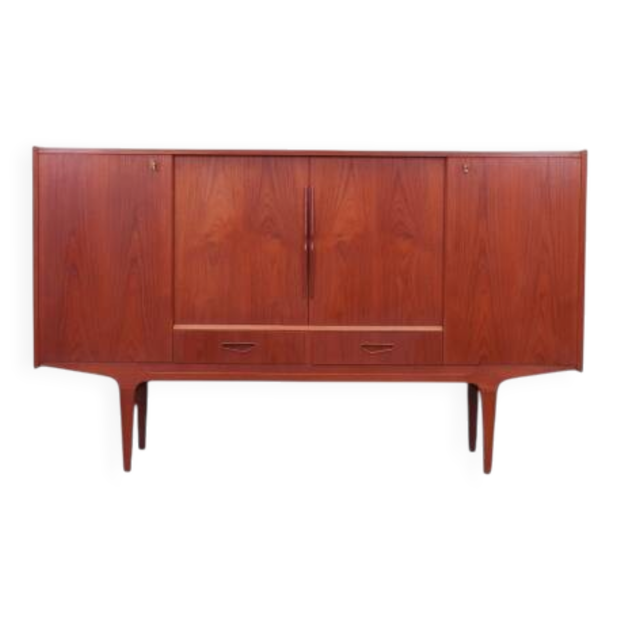 Teak highboard, Danish design, 1960s, production: Denmark