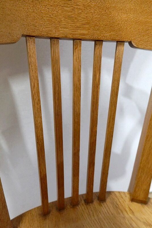 Adjustable office chair, in solid light oak – 1940