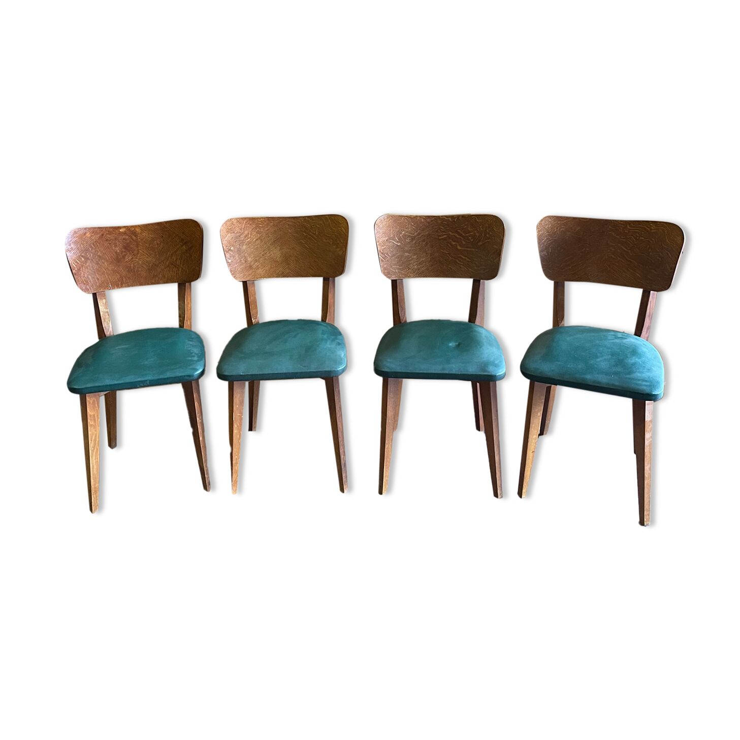 Ensemble de 4 chaises estampillées elf