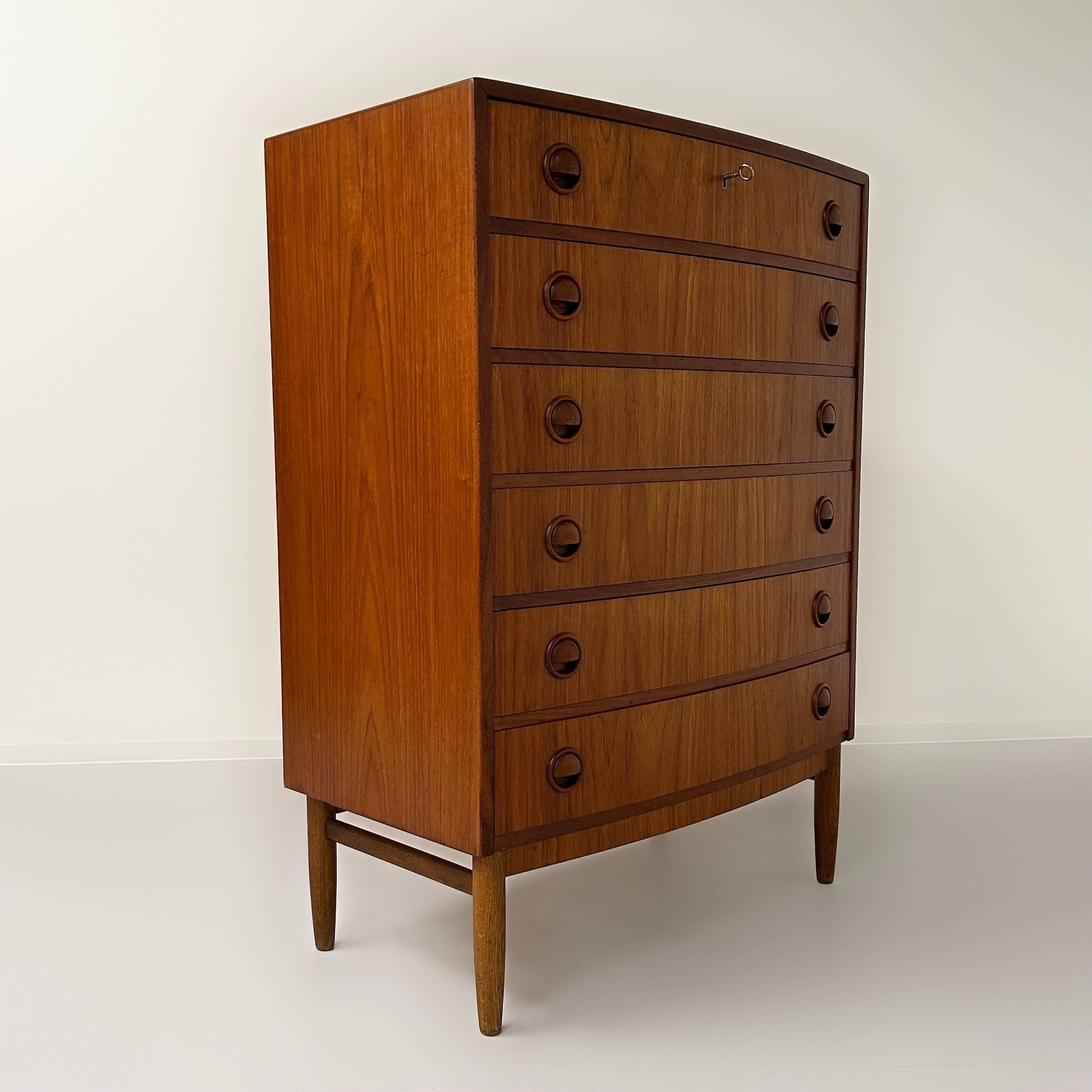 Commode courbée danoise, années 1960 | bois de teck