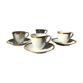 Tasses à café et sous-tasses Bernardaud