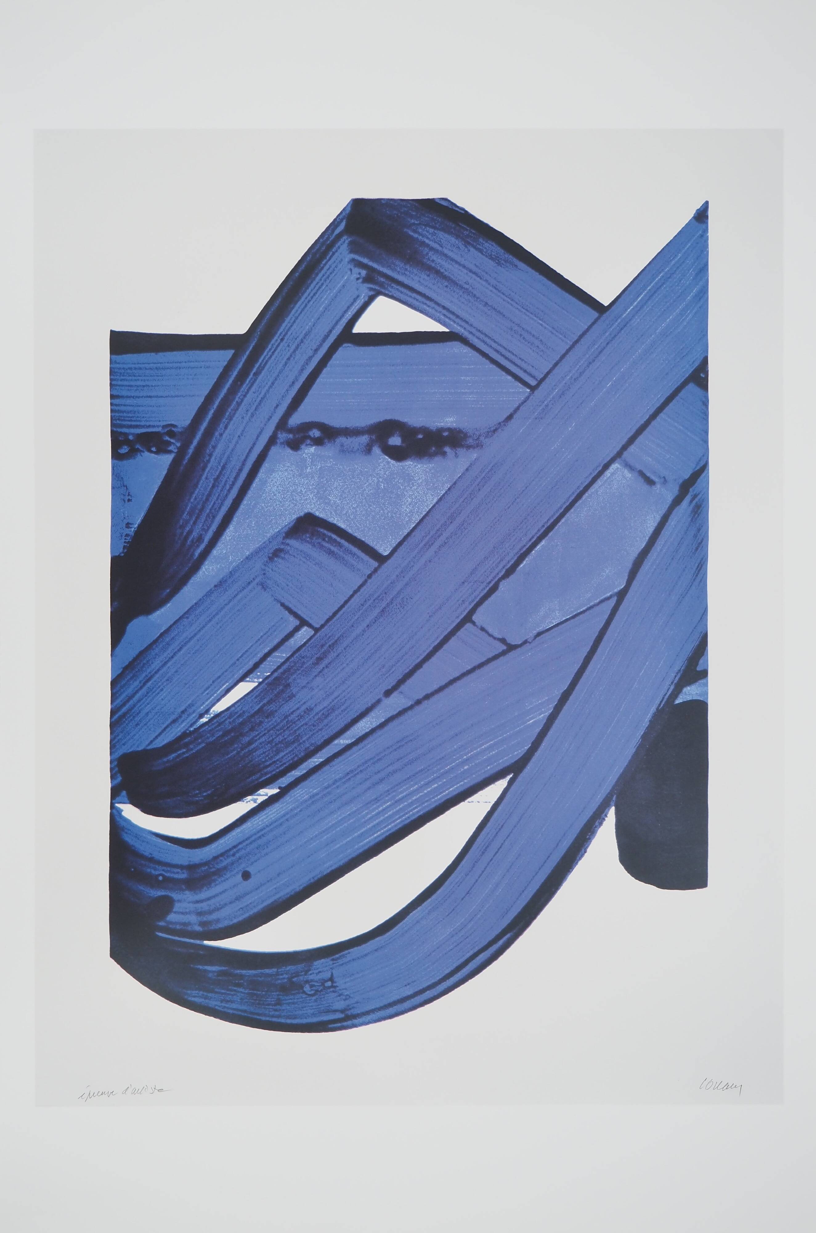 Pierre SOULAGES : Sérigraphie n 18, 1988 - Affiche originale signée
