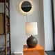 Guy Baudat stoneware ball lamp