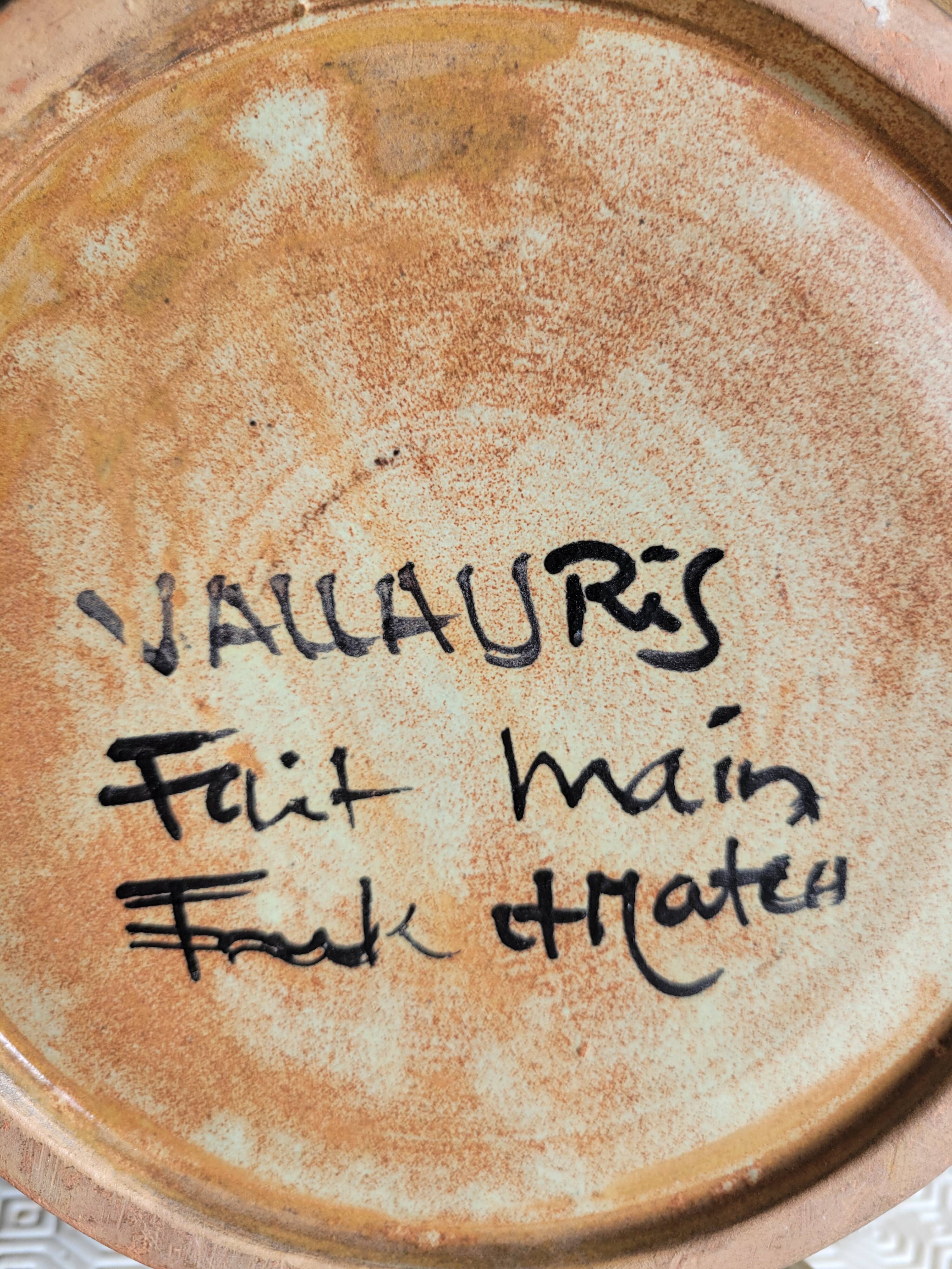 Vallauris lamp 60s-70s signed Fonck and Mateo