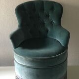 Armchair 70s peacock blue Toad