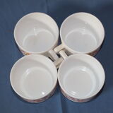 4 coffee cups Arcopal, 1970 Scania flowers