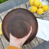 Vintage wooden standing fruit cup