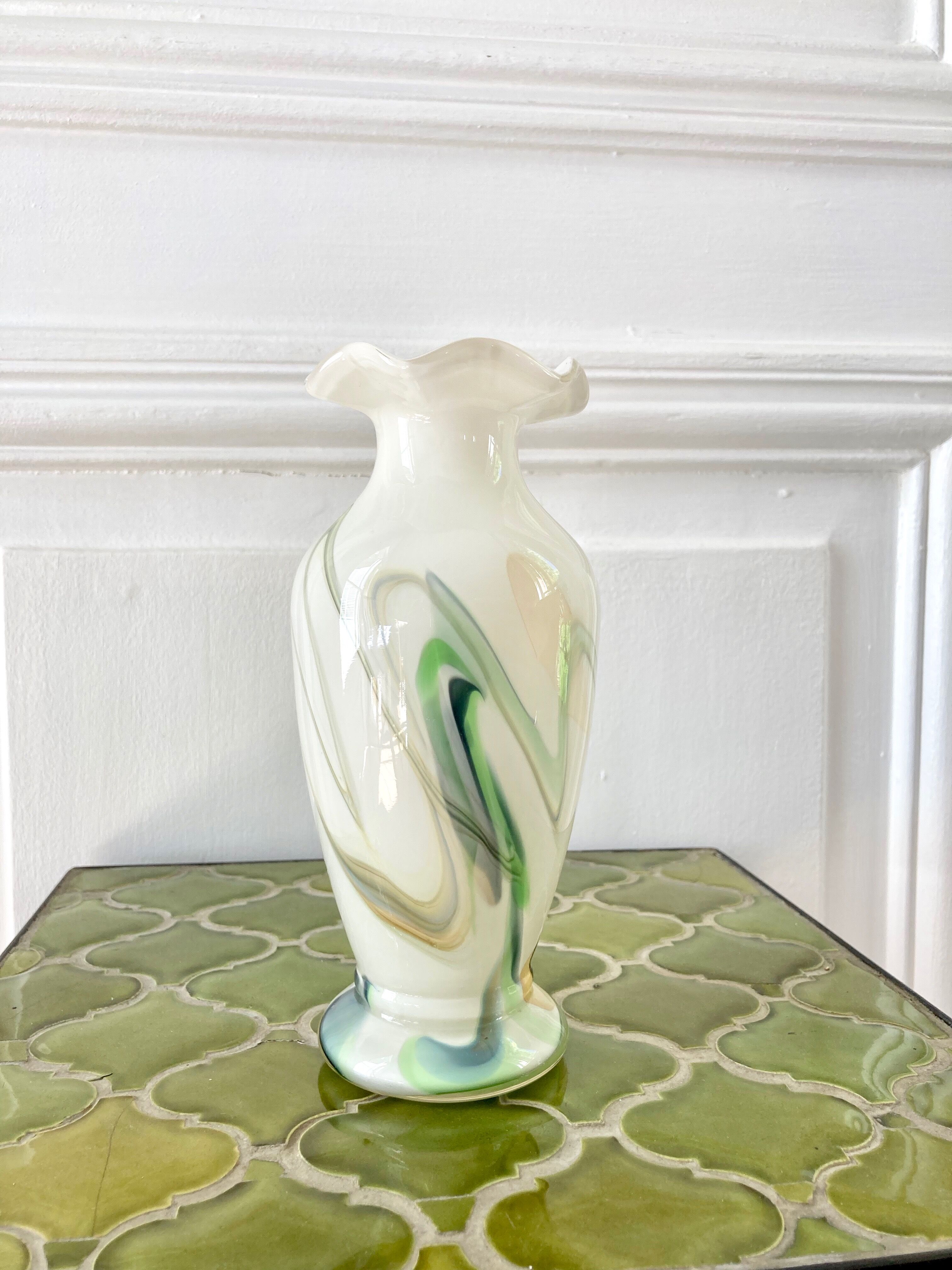 Murano style glass vase