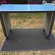 Modernist industrial and vintage console table in Stafor brand metal