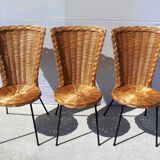 Wicker and rattan garden furniture 1960