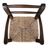High straw chair for children