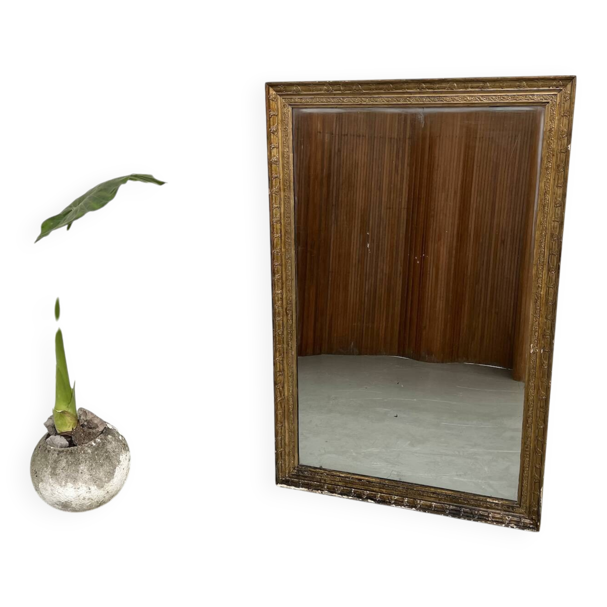 Miroir ancien doré, vers 1900