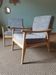 Grey Boomerang armchairs