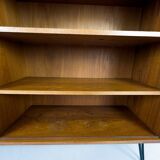 Teak Bookcase with One Sliding Door from Wk Möbel, 1960s