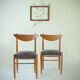 Paire de chaises scandinave