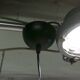 Pair of functional 70's aluminum ball pendants