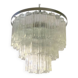 Belt “tronchi” murano glass chandelier