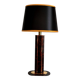 Lampe écaille Hollywood Regency noir et or