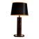 Lampe écaille Hollywood Regency noir et or