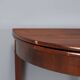 Antique demi-lune console in mahogany with a folding top, 19th century.