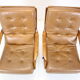 Eugen Schmidt set of 2 leather armchairs for Soloform