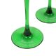 Set of 6 Vintage Luminarc Vins Moselle Wine Glasses Green