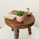 Tabouret tripode vintage en bois tourné