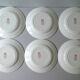 Set of 6 hollow plates, terre de fer saint amand, model antibes