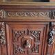 Very important Renaissance style chateau library buffet in oak
