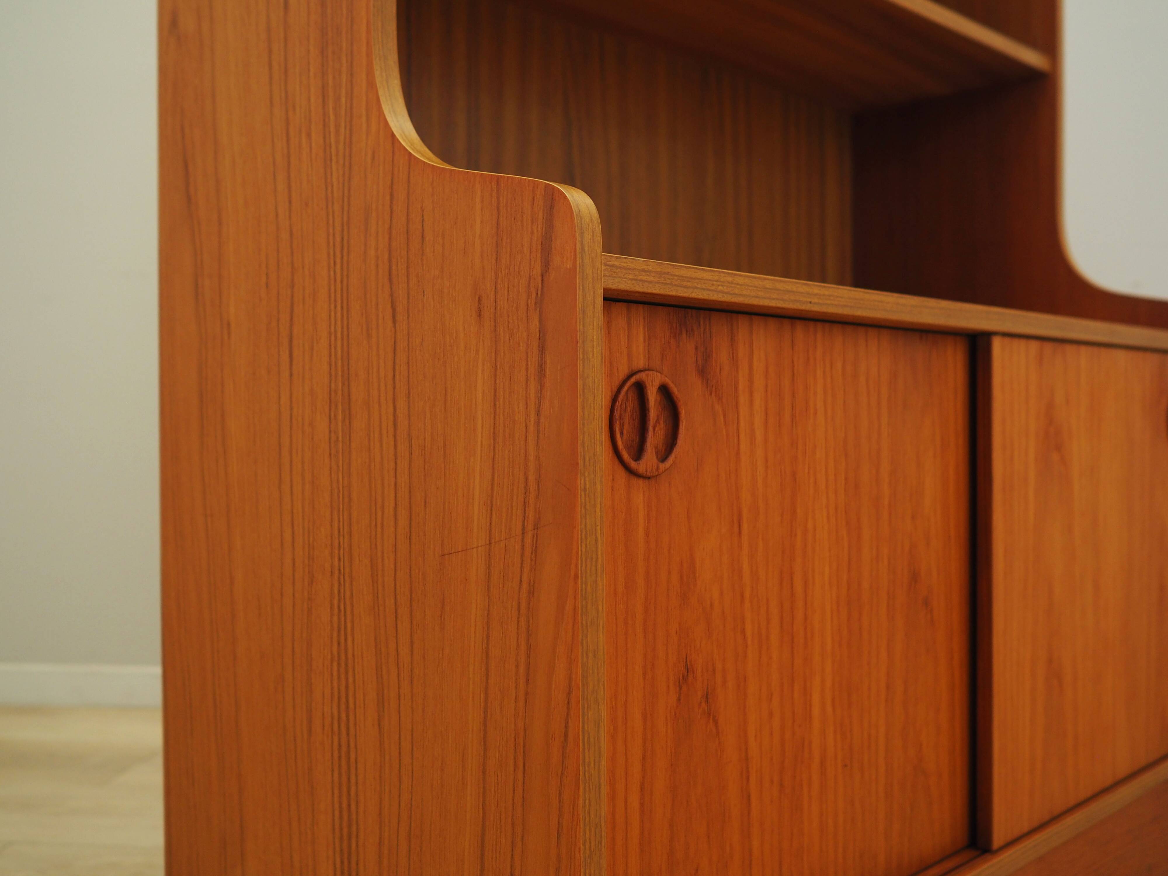 Teak bookcase, Danish design, 1960s, production: Denmark