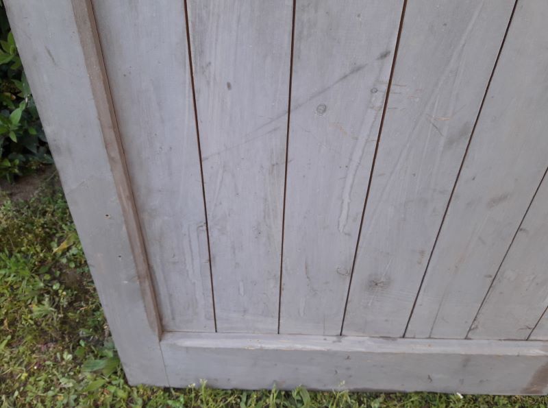 Wooden barn cellar or outbuilding door