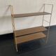 Etagère vintage 1960 String murale bois doré - 60 x 50 cm