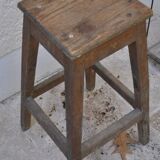 Rustic wood stool
