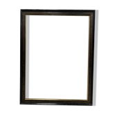 Cadre noir et or à décor de frise grecque