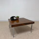 Vintage coffee table in rosewood and chrome steel – 1970s