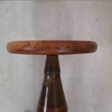 Pair of industrial stools foot in copper metal