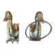 Duo de porte-serviettes en bronze