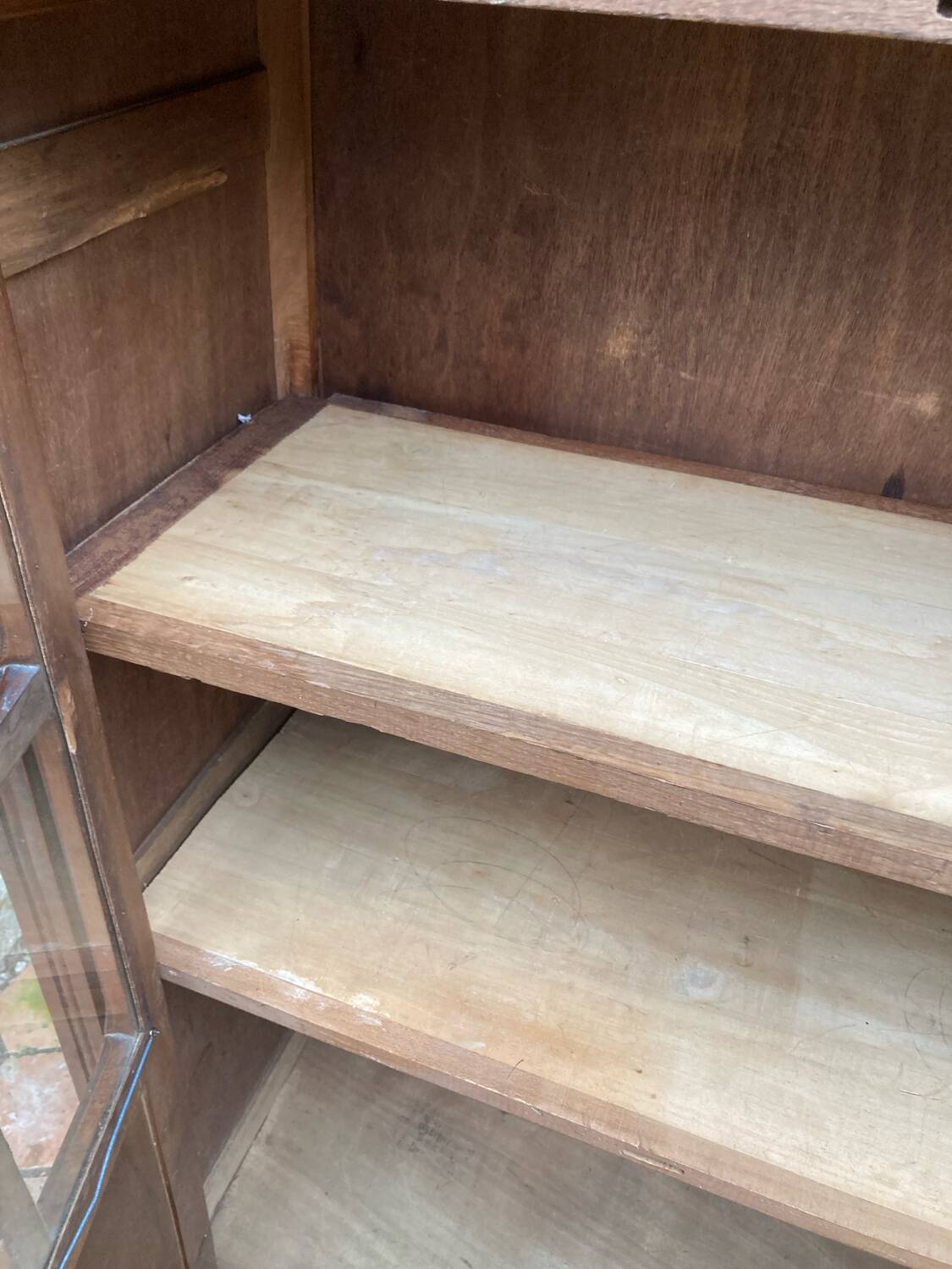 Vintage glass-fronted cabinet