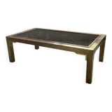 Table basse en laiton années 60